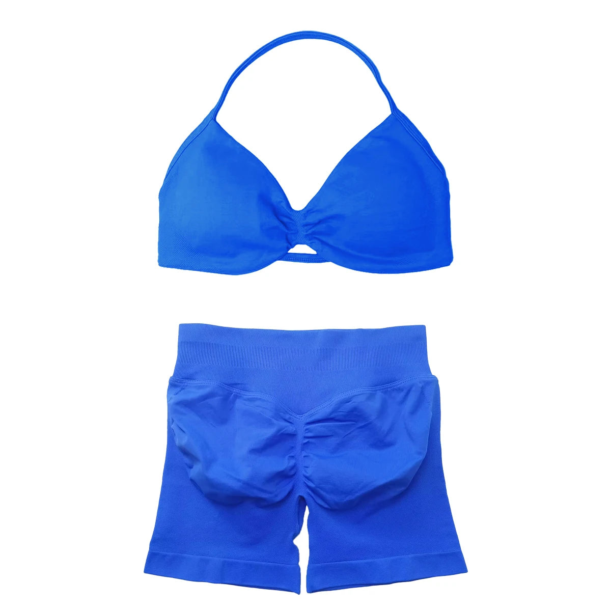 BLAZEMOVE Yoga Set 2 Piece Sportswear Woman Gym Strappy Bra And Shorts Activewear Pilates Clothes Sports Workout Fitness Suit