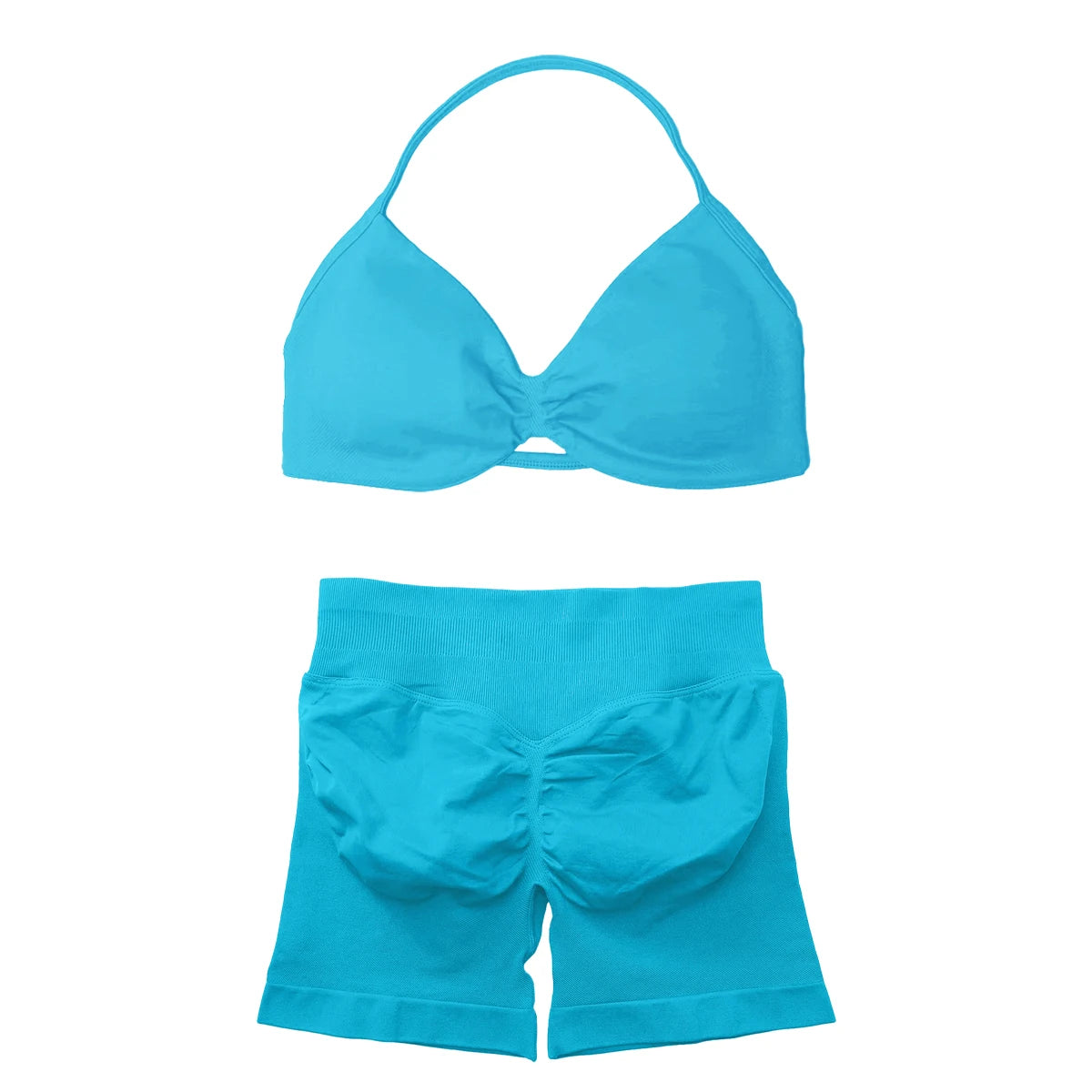 BLAZEMOVE Yoga Set 2 Piece Sportswear Woman Gym Strappy Bra And Shorts Activewear Pilates Clothes Sports Workout Fitness Suit