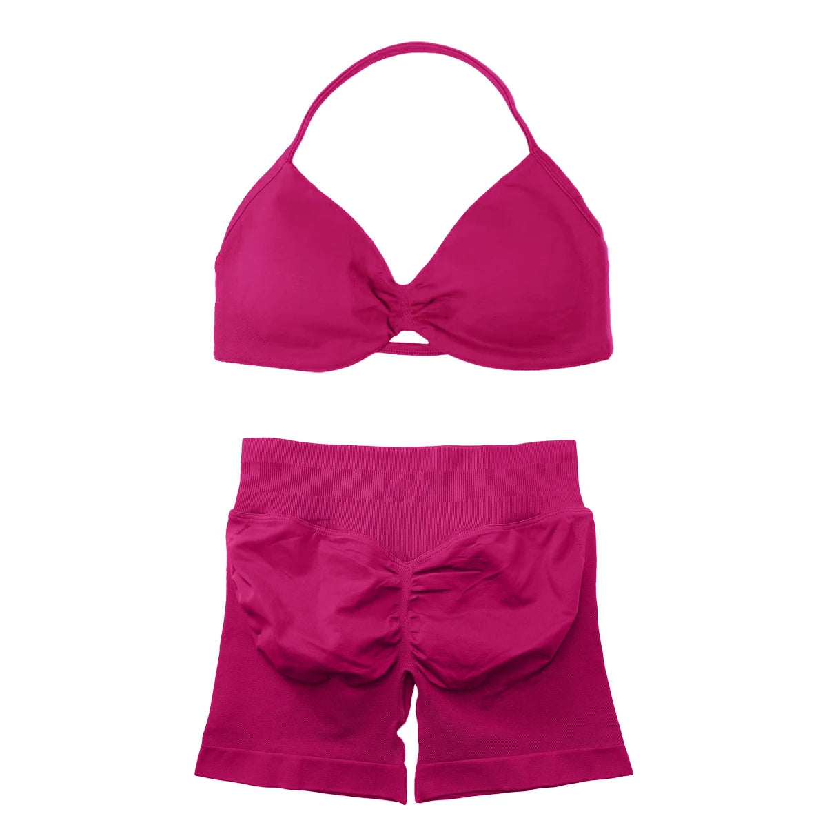 BLAZEMOVE Yoga Set 2 Piece Sportswear Woman Gym Strappy Bra And Shorts Activewear Pilates Clothes Sports Workout Fitness Suit