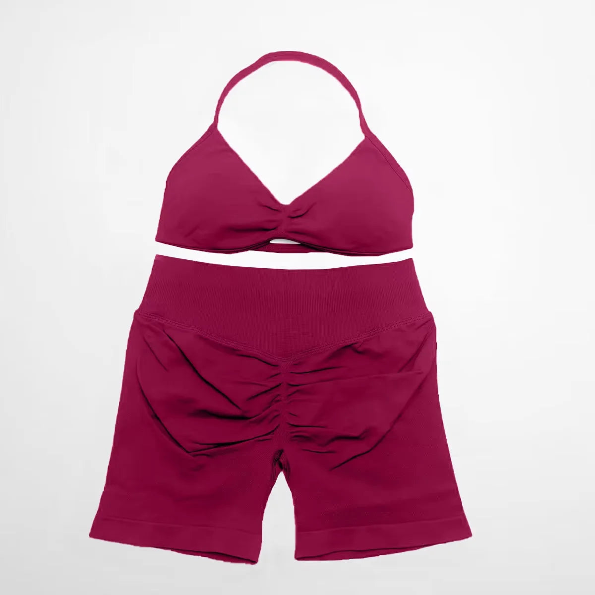 BLAZEMOVE Yoga Set 2 Piece Sportswear Woman Gym Strappy Bra And Shorts Activewear Pilates Clothes Sports Workout Fitness Suit