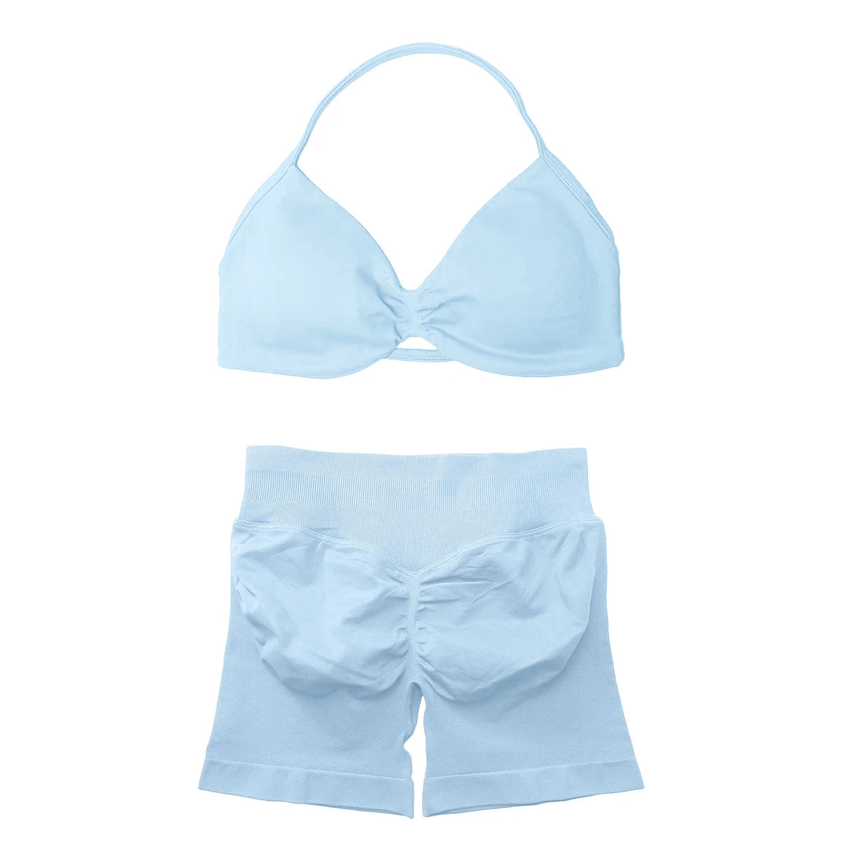 BLAZEMOVE Yoga Set 2 Piece Sportswear Woman Gym Strappy Bra And Shorts Activewear Pilates Clothes Sports Workout Fitness Suit