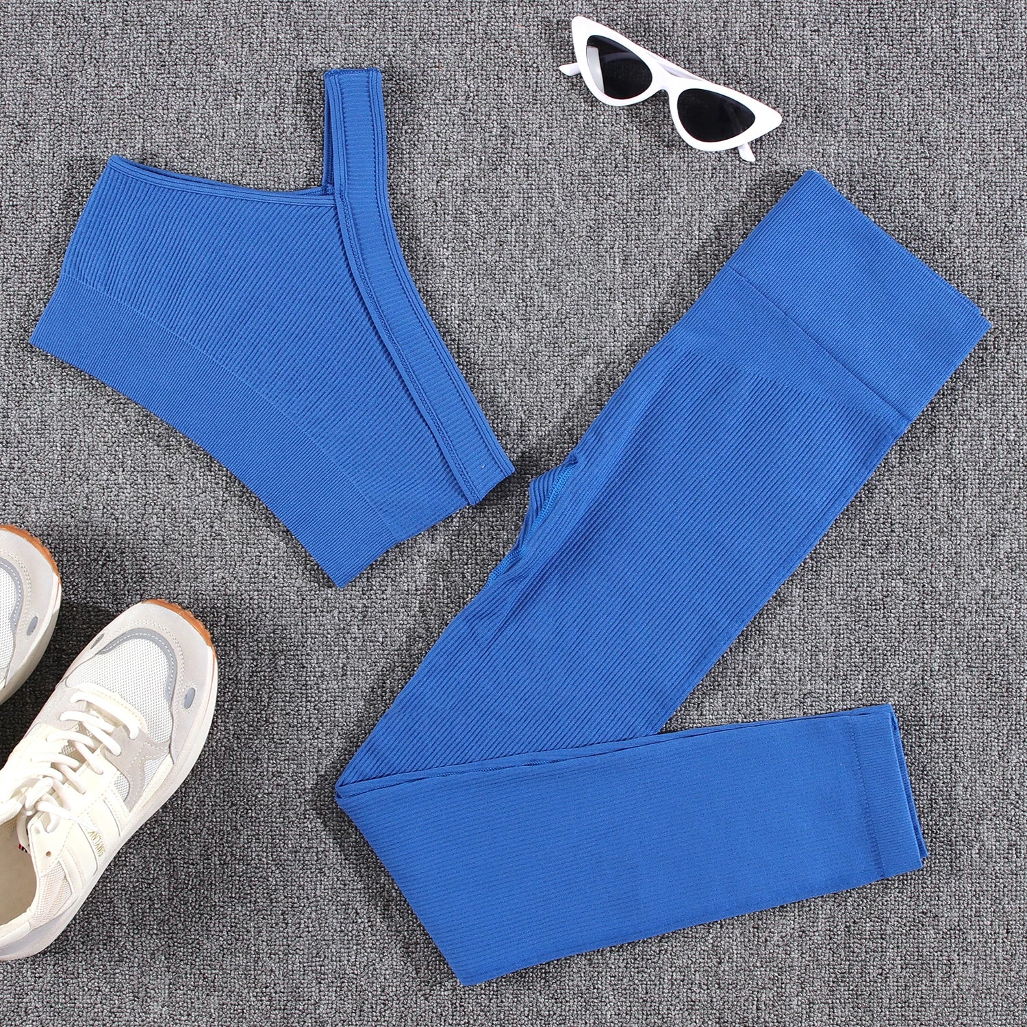 1/2/3/4/5PCS Gym Leggings Women Pants Sets Thread Sexy Sport Autumn  T-Shirt Sets Seamless Outdoors Activewear Suit Tank Top