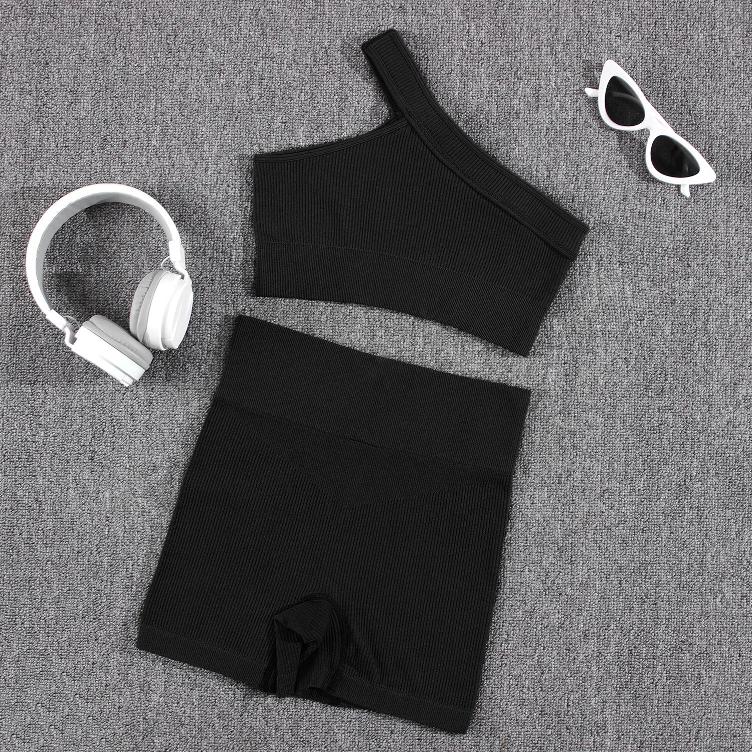 1/2/3/4/5PCS Gym Leggings Women Pants Sets Thread Sexy Sport Autumn  T-Shirt Sets Seamless Outdoors Activewear Suit Tank Top