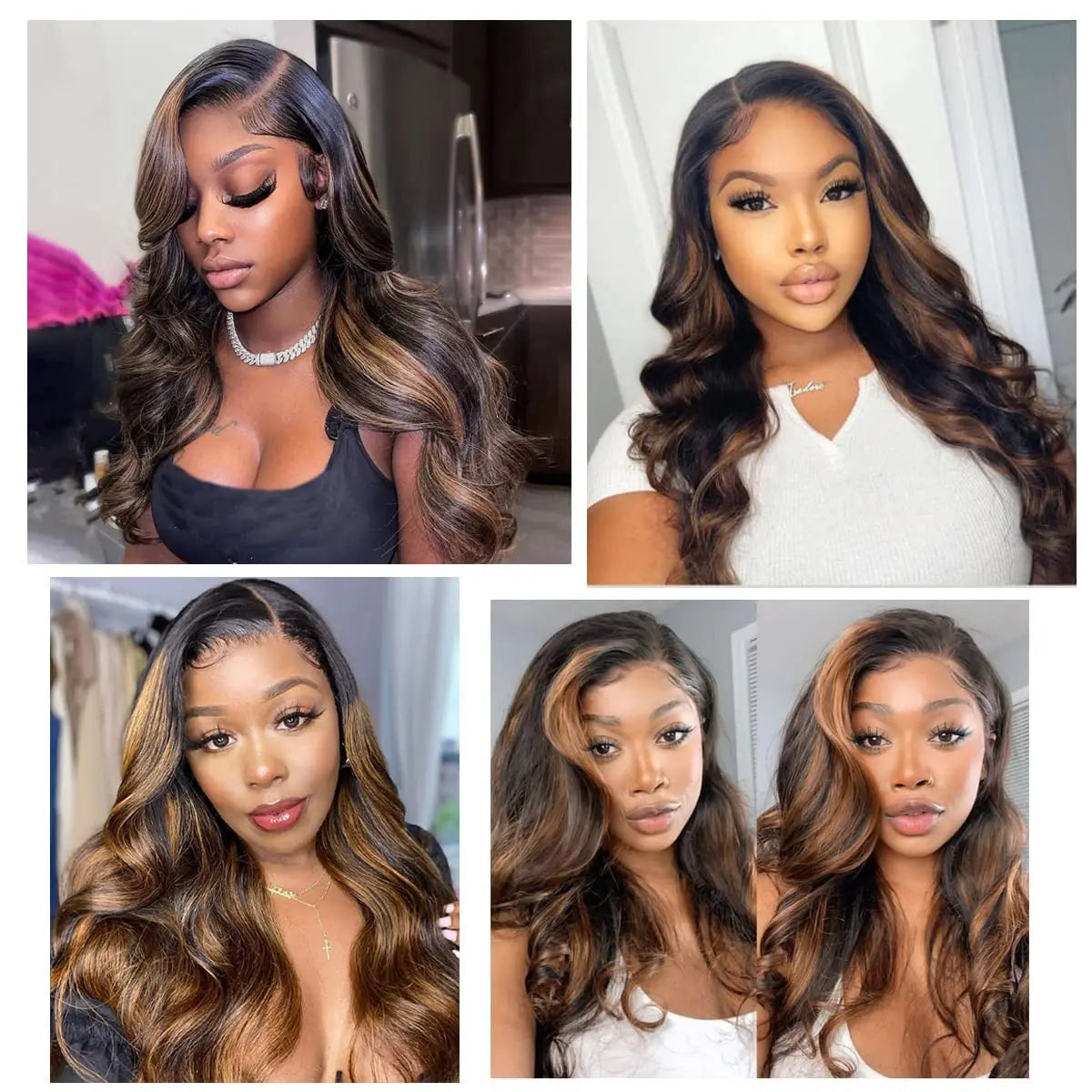 SoGreat 200% Density Loose Body Wave Wig 13x6 Hd Frontal Wig 13x4 Lace Frontal 4/27 Highlight Wig Human Hair Brazilian Hair