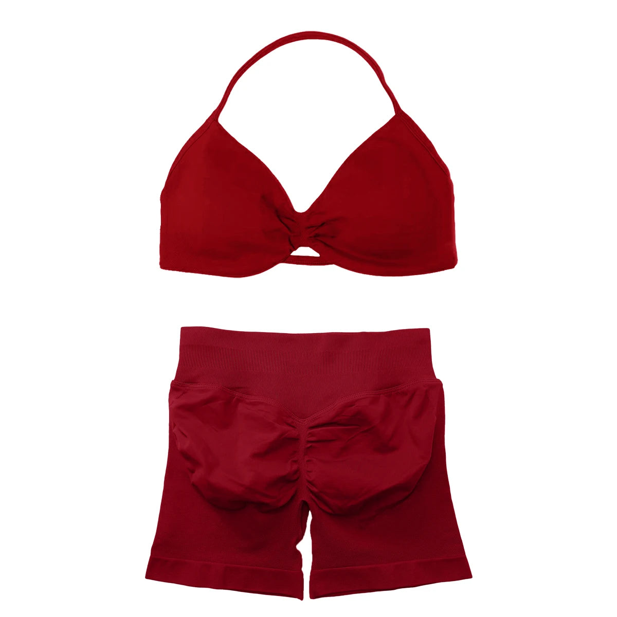 BLAZEMOVE Yoga Set 2 Piece Sportswear Woman Gym Strappy Bra And Shorts Activewear Pilates Clothes Sports Workout Fitness Suit