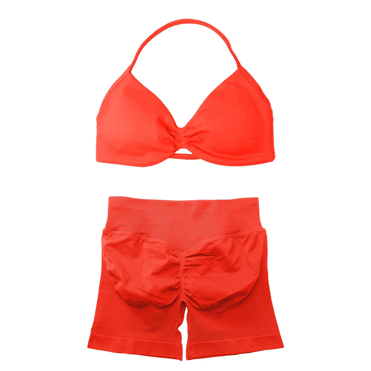 BLAZEMOVE Yoga Set 2 Piece Sportswear Woman Gym Strappy Bra And Shorts Activewear Pilates Clothes Sports Workout Fitness Suit